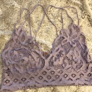 Free People Adella Bralette in Lavender